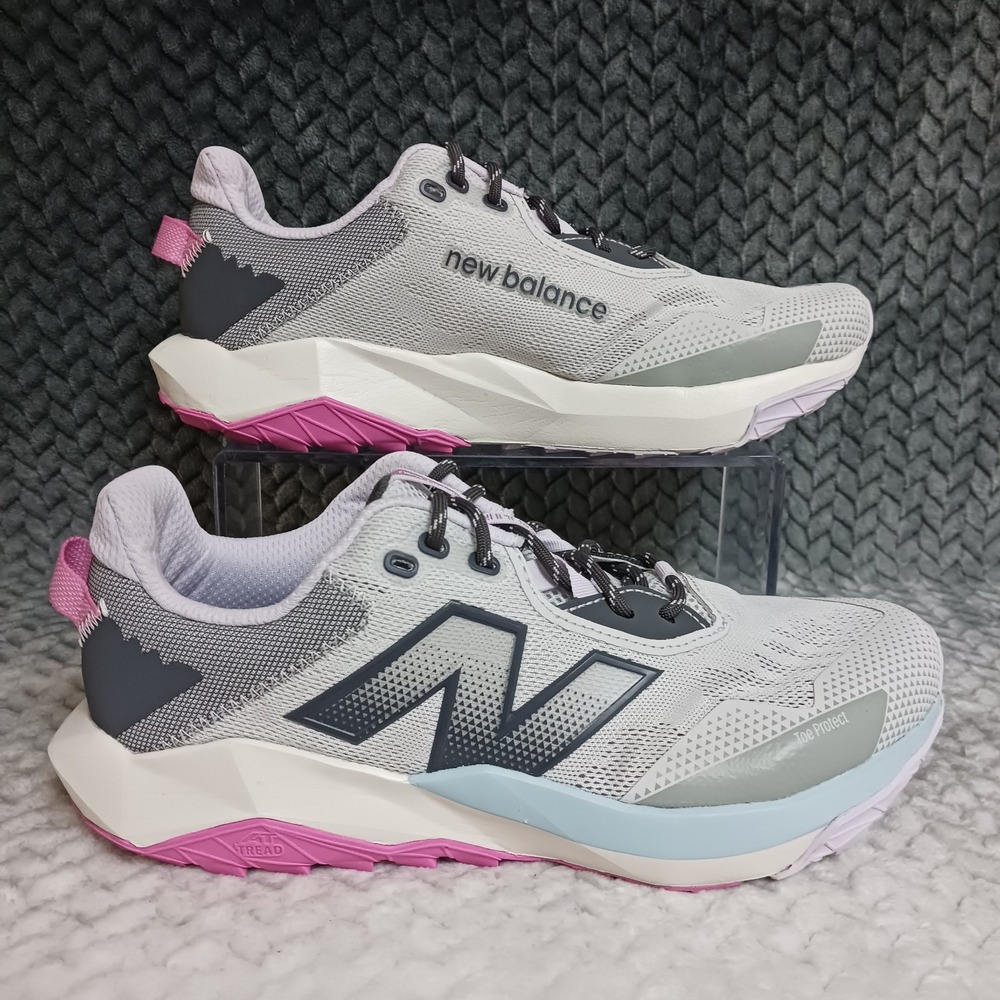 New Balance DynaSoft Nitrel v6 Gray Magnet Pink Womens Trail Running Shoes Sz 10